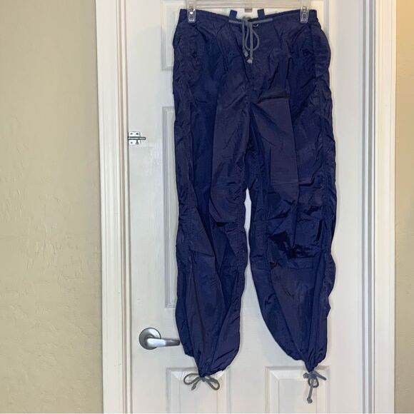Edikted Blue Parachute Pants High Rise Size XS/S - Picture 9 of 10